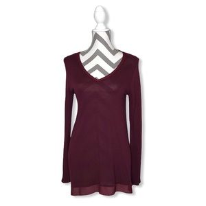 a.n.a.-Dress/Tunic-V-neck-long sleeves-EUC-Sz Med.